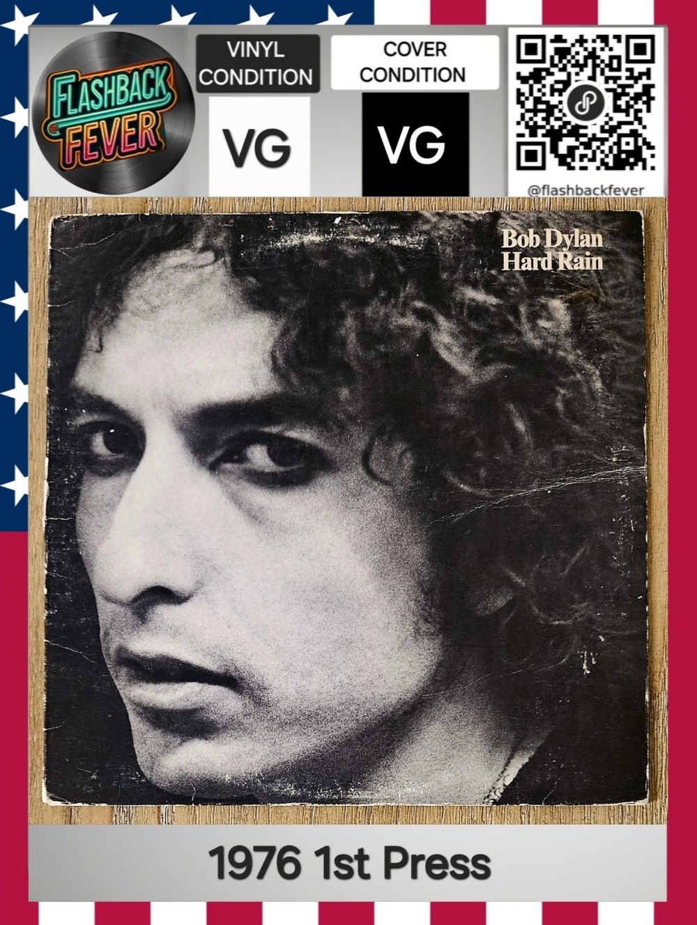 BOB DYLAN•Hard Rain•Sept 13, 1976 US (#PC 34349) Santa Maria, 1st Press